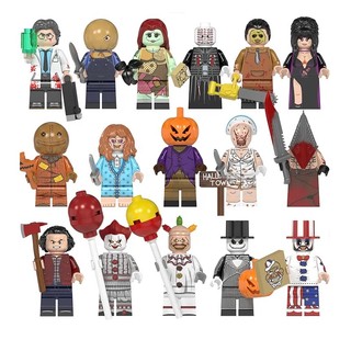 Đồ chơi mô hình lính cứu hỏa zombie mini bằng gỗ cho lễ halloween