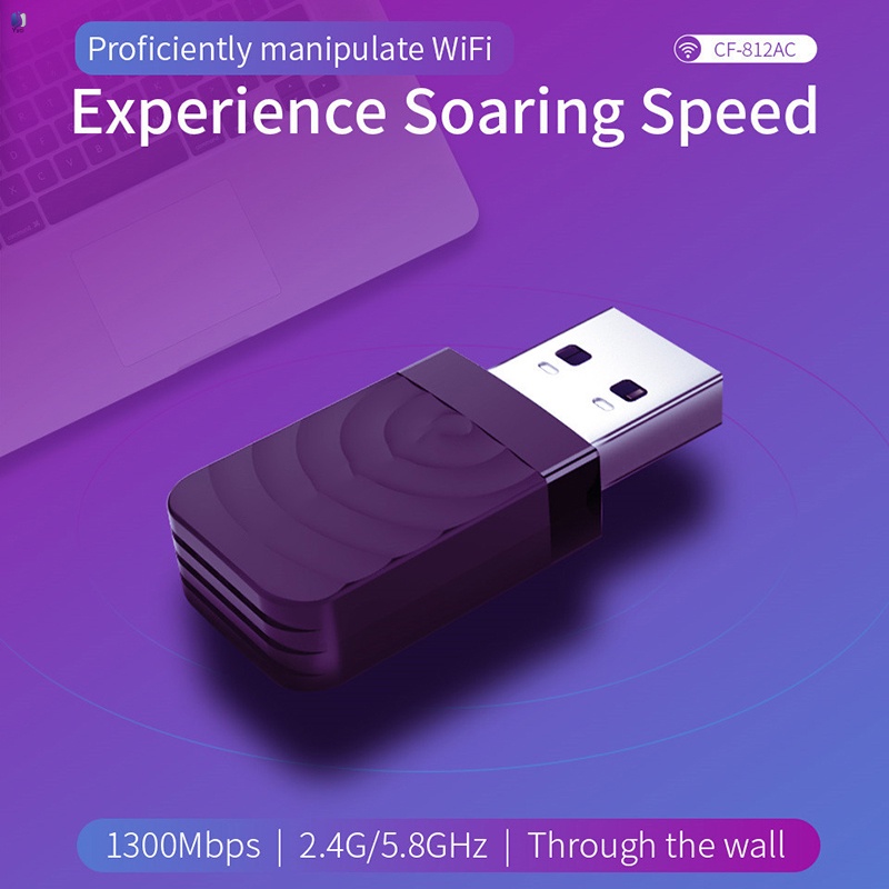 Thẻ Mạng Hai Tần Số 1300m Gigabit Mini 1300m Di Động Tiện Dụng Cho Máy Tính