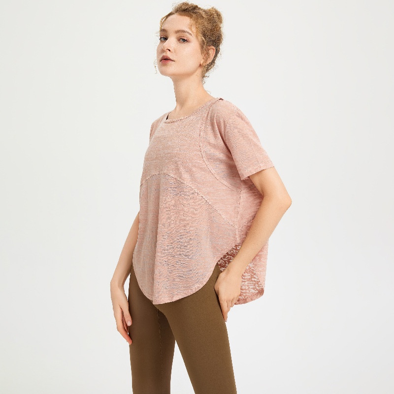 Áo Thun Thể Thao Tay Ngắn Dáng Rộng Nhanh Khô Thoáng Khí Thời Trang Cho Nữ