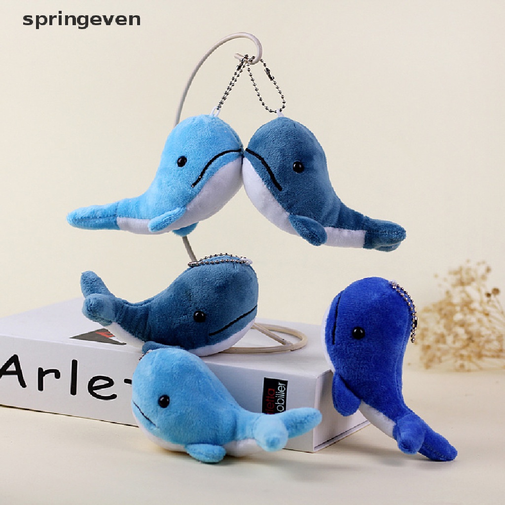 Cá Voi Nhồi Bông Mềm Mại Trang Trí Móc Khóa