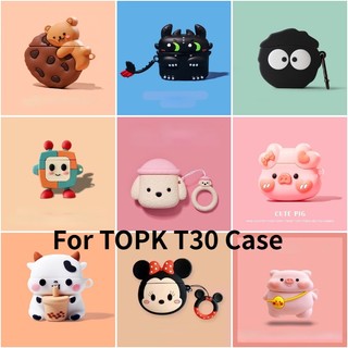 Topk t30 case topk t30 ốp tai nghe vỏ bảo vệ hộp sạc tai nghe mềm hình pikachu dễ thương