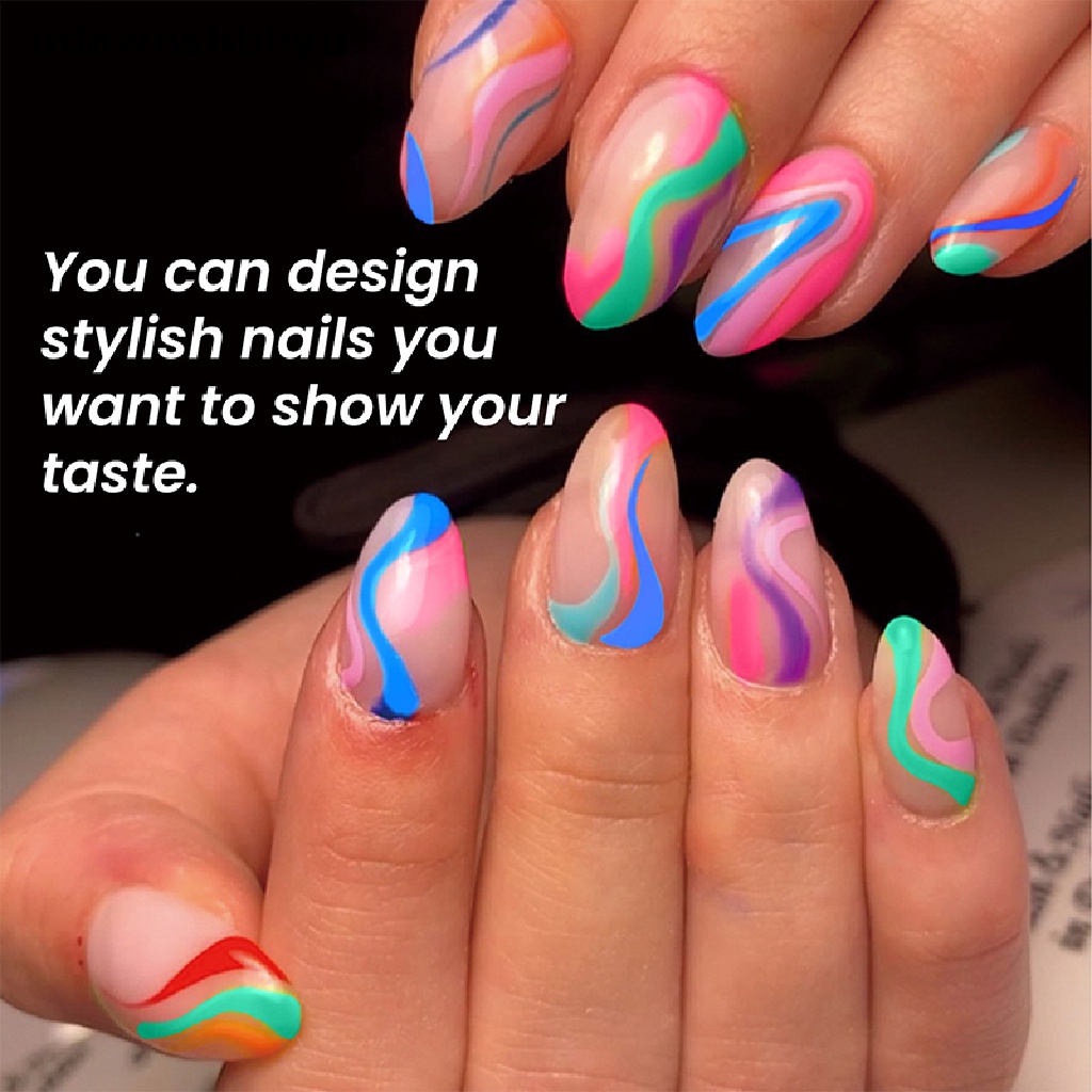 Set 4 Bút Chì Vẽ Trang Trí Móng Tay Nghệ Thuật Chống Thấm Nước