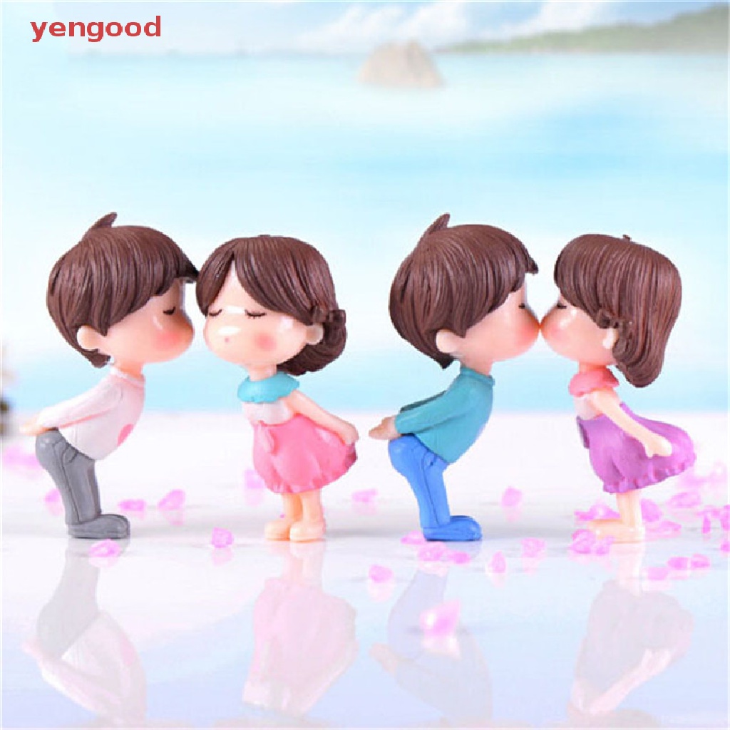 Set 2 Mô Hình Cặp Đôi Xinh Xắn Dùng Để Trang Trí Tiểu Cảnh