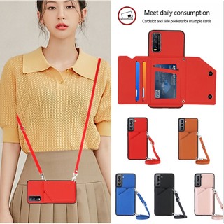 Ốp Điện Thoại Mềm Dạng Ví Có Ngăn Đựng Thẻ Và Dây Đeo Cho Infinix Smart 5 Pro Hot 10 Lite 11 9 Play 10i 10s Note 10