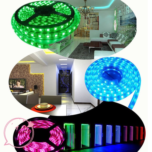 Dây Đèn Led 7 Màu HIUSSNGHA USB 5V Mềm Mại Trang Trí Phông Nền TV