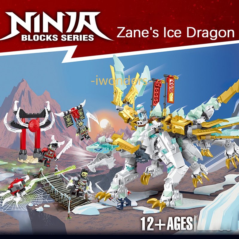 Ninjago Zane Của Băng Rồng Sinh Vật 71786 Khối Xây Dựng Lloyd's Golden Ultra Dragon Mẫu Đồ Chơi Bé Trai Quà Tặng