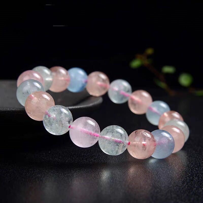 Vòng Tay Chuỗi Hạt Đá Chakra Nhiều Màu Co Giãn Thời Trang Cho Cặp Đôi