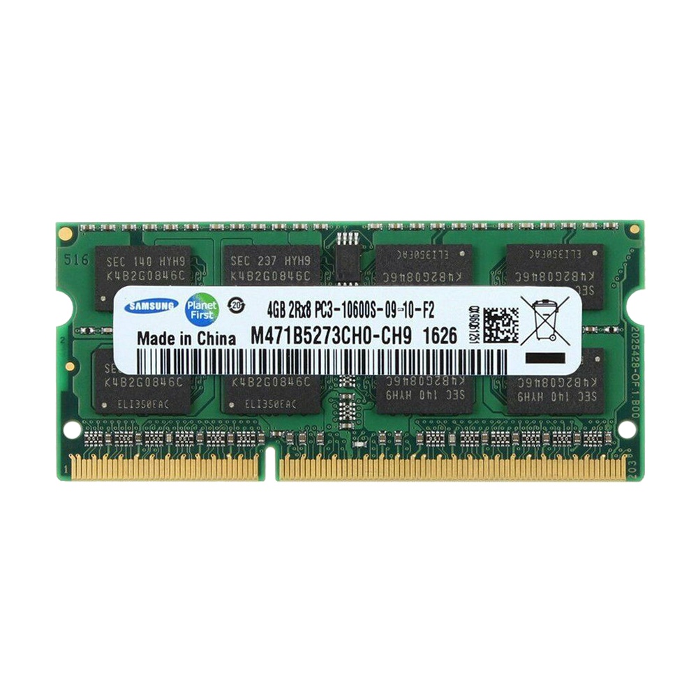 Thẻ Nhớ RAM DDR3 1333MHz PC3-10600S CL9 Màu Xanh Lá Mới Dành Cho Máy Tính Xách Tay Samsung 16GB 8GB 4GB