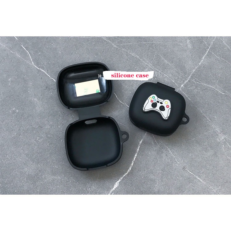 Vỏ Bảo Vệ Hộp Sạc Tai Nghe Bluetooth JBL Live Pro + / JBL Live Pro 2 / Live Free 2 TWS Bằng Silicon Hình Hoạt Hình Vui Nhộn Kèm Móc Khóa
