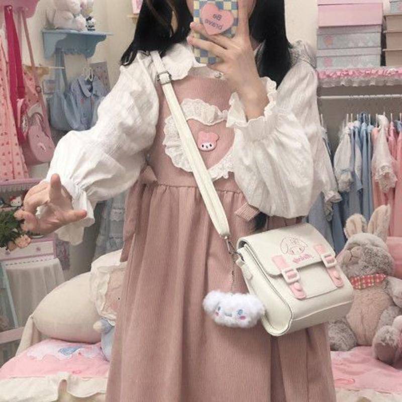 Túi Xách Đeo Vai Kiểu Dáng Dễ Thương Xinh Xắn Dành Cho Học Sinh