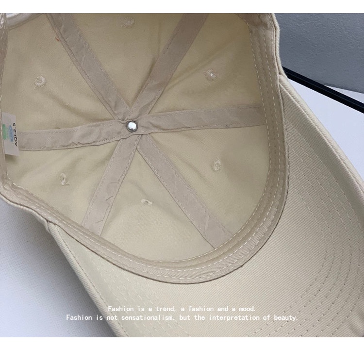 Nón Lưỡi Trai Cotton Màu Đen Dễ Phối Đồ Thời Trang Phong Cách Hàn Quốc Cho Nữ