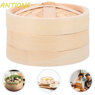 Xửng hấp bánh bao bằng tre chống bỏng có tay cầm tiện dụng