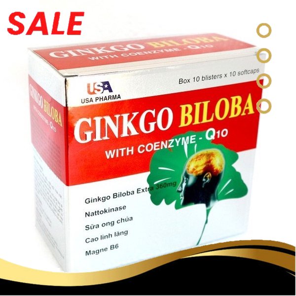 [ Thuốc Tốt 096 ] Ginkgo Biloba 360 Mg Coenzyme Q10 - Hộp 100 Viên [ Free Ship ]