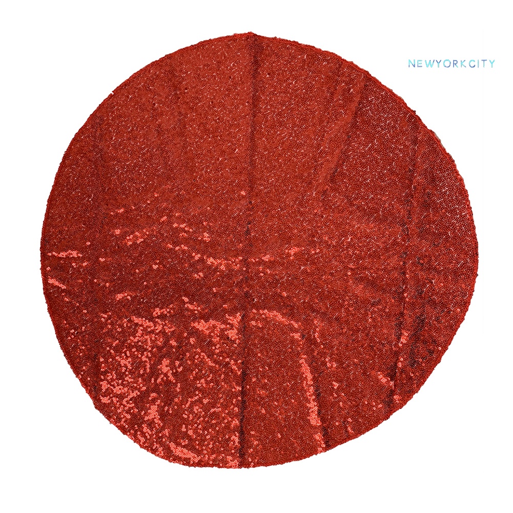 Khăn Trải Bàn Tròn Kim Sa Lấp Lánh Nhiều Màu Sắc