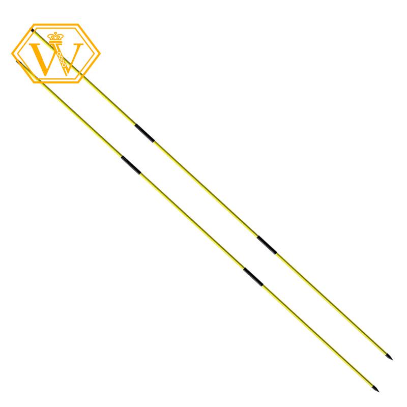 Golf Alignment Sticks Training Aid 2 Pack,3-Section 48 inch Golf Swing Trainers Foldable Practice Rods Aiming Sticks