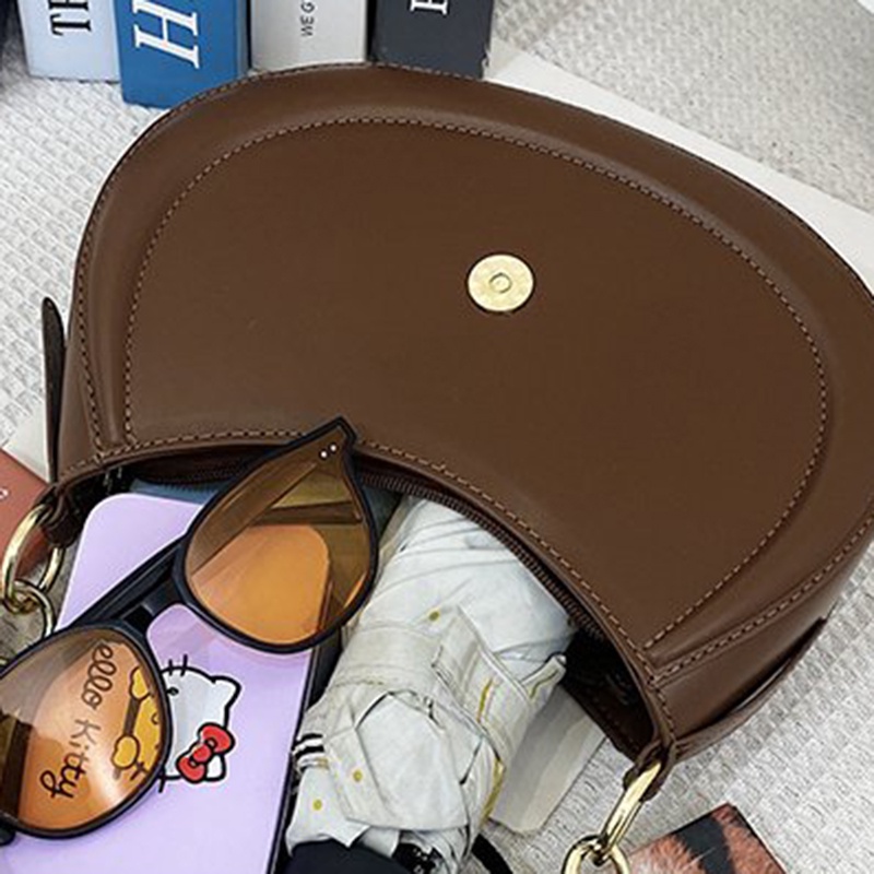 Túi Đeo Chéo Màu Trơn Thời Trang Dành Cho Nữ