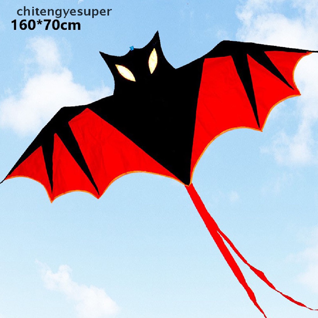 Chitengyesuper New Vampire Bat Kite red Easy to Fly Great Gift Outddoor Sports CGS