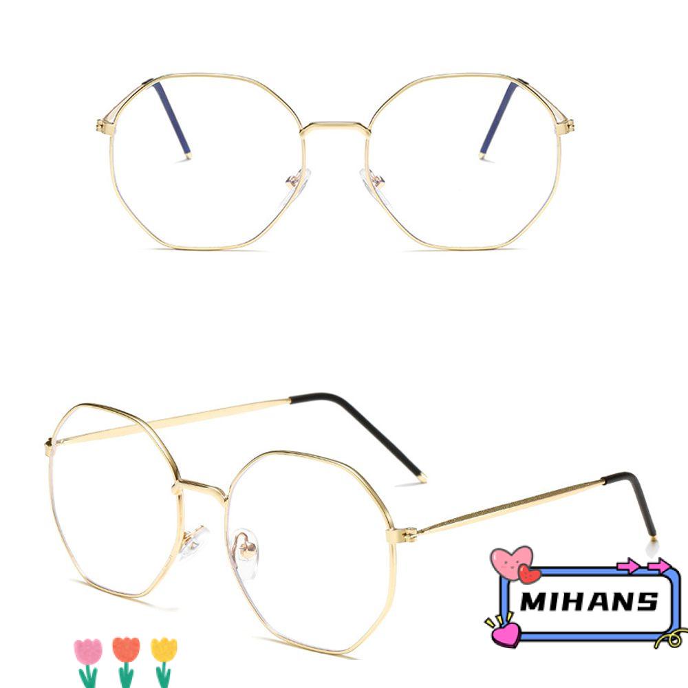 Mắt Kính Gọng Đa Giác Bằng Kim Loại Siêu Nhẹ