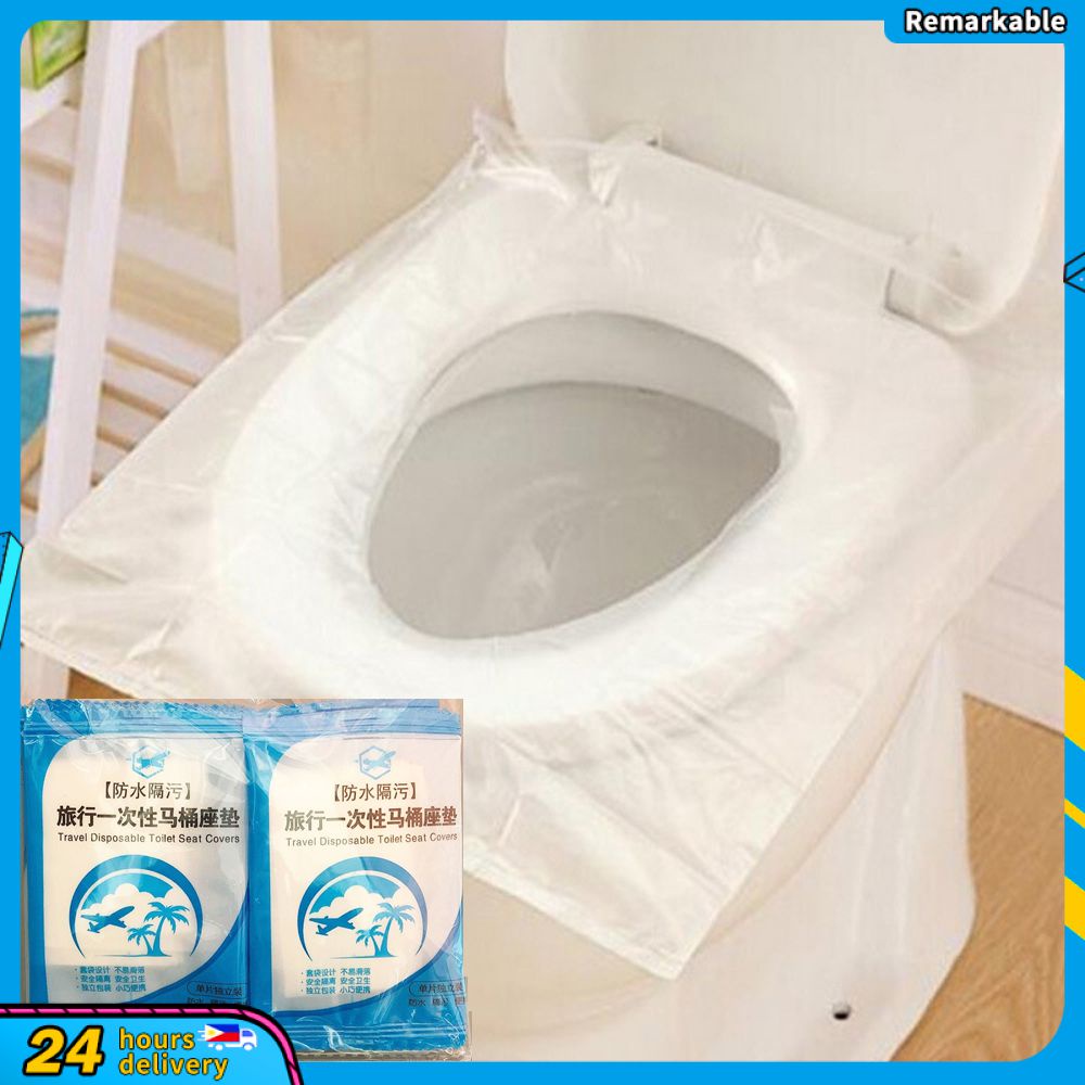 Thanh Toán Khi Nhận Hàng 50 Miếng Lót Bồn Cầu Bằng Nhựa Dùng Một Lần Miếng Lót Giấy Vệ Sinh Phòng Tắm Du Lịch An Toàn Tiện Dụng Phụ Kiện Phòng Tắm