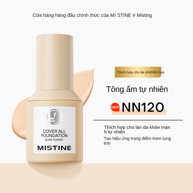 MISTINE Kem Nền Dạng Lỏng Che Khuyết Điểm Dưỡng Ẩm Kiểm Soát Dầu