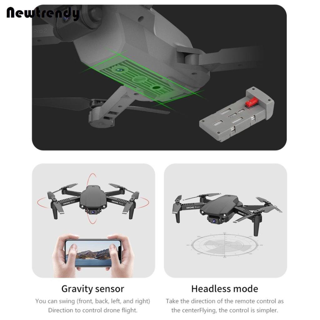 E99 PRO2 Mini RC Drone 4K Camera WIFI FPV Aerial Photography Quadcopter