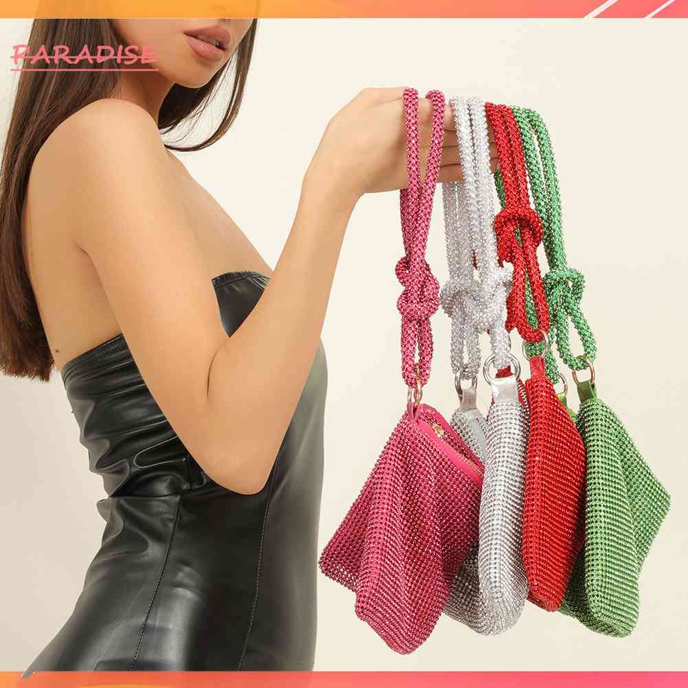 Ví Dự Tiệc Đính Đá Kim Cương Giả Lấp Lánh 10.2x6.3in