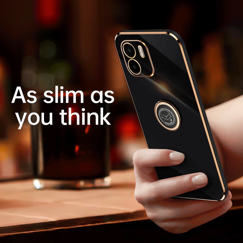 Ốp Điện Thoại Silicon Mềm Mạ Vàng Bóng Cho Xiaomi Redmi A2 Plus A2+