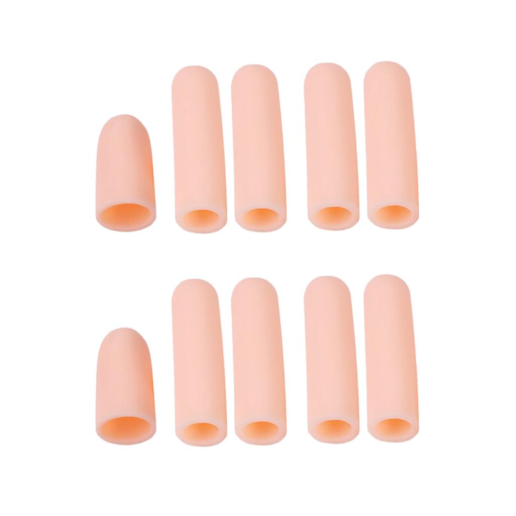 10Pcs Silicone Thumb Protector Splint Finger Sleeves Cover
