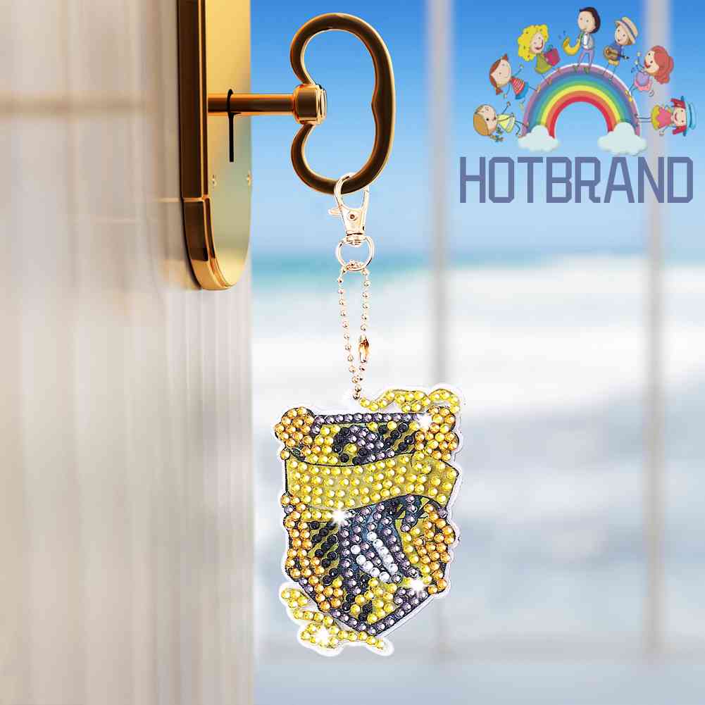 Set 5 Móc Khóa Đính Đá Nghệ Thuật DIY