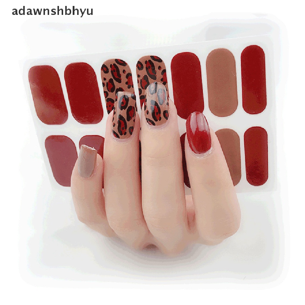 1 Tờ 14 Miếng Dán Móng Tay Tự Dính Tiện Dụng