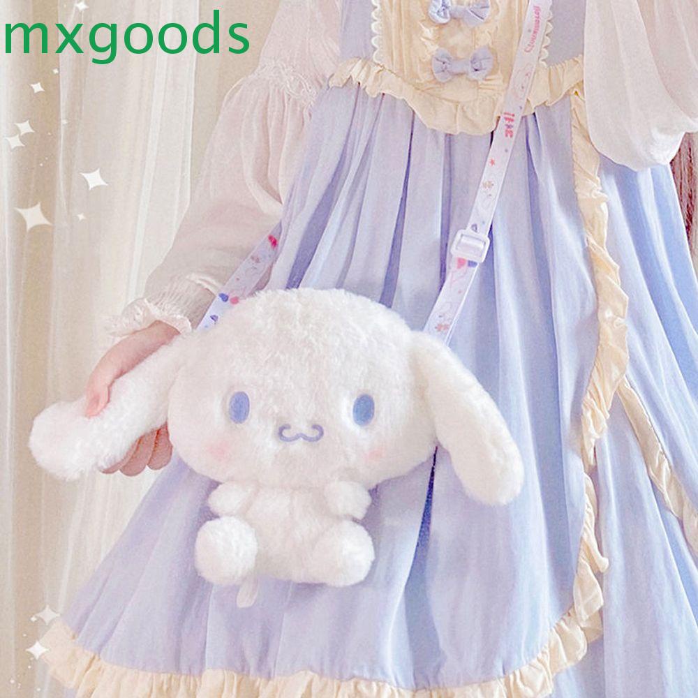 Túi Đeo Chéo Hình Thỏ Cinnamoroll Nhồi Bông Phong Cách Lolita