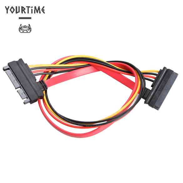 Cáp Mở Rộng Kết Nối Dữ Liệu SATA 45CM 22 pin Sang Ổ Cắm 7 + 15 pin 45CM