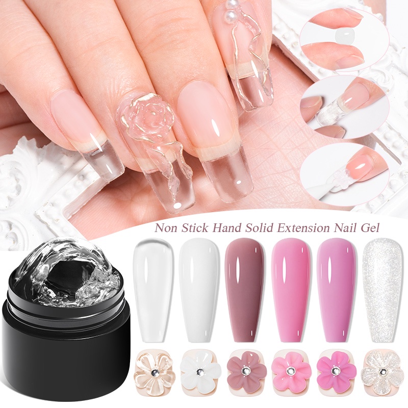 Gel Đắp Nối Móng Tay MTSSII MEET ACROSS Trong Suốt/ Hồng Nude Sáng Tạo Thời Trang 7ml