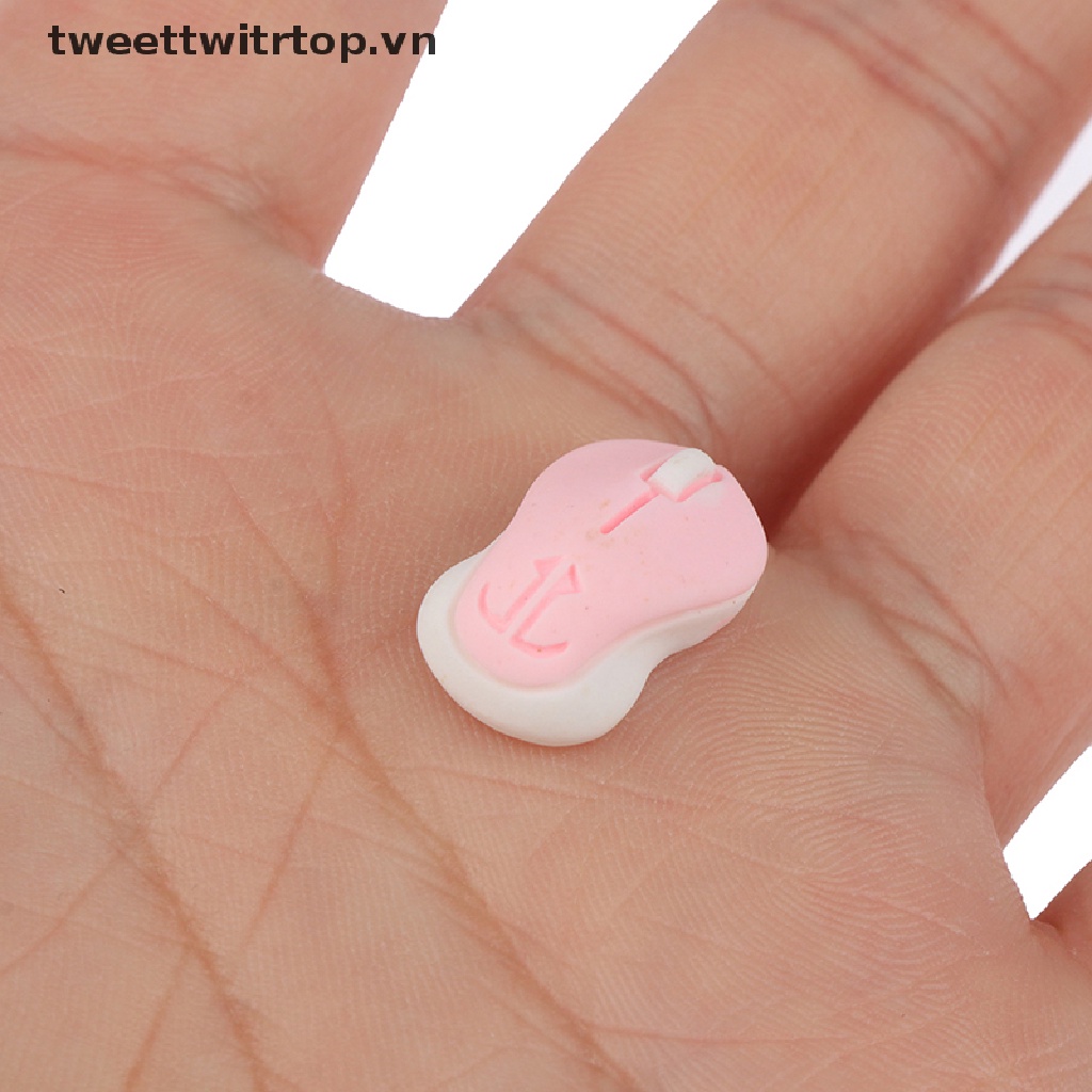 Set 3 Mô Hình TV + Chuột + Bàn Phím Máy Tính Trang Trí Nhà Búp Bê Tỉ Lệ 1: 12