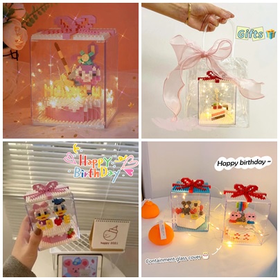 Đồ Chơi Khối Xếp Hình Bánh Kem DIY Dành Cho Trẻ Em