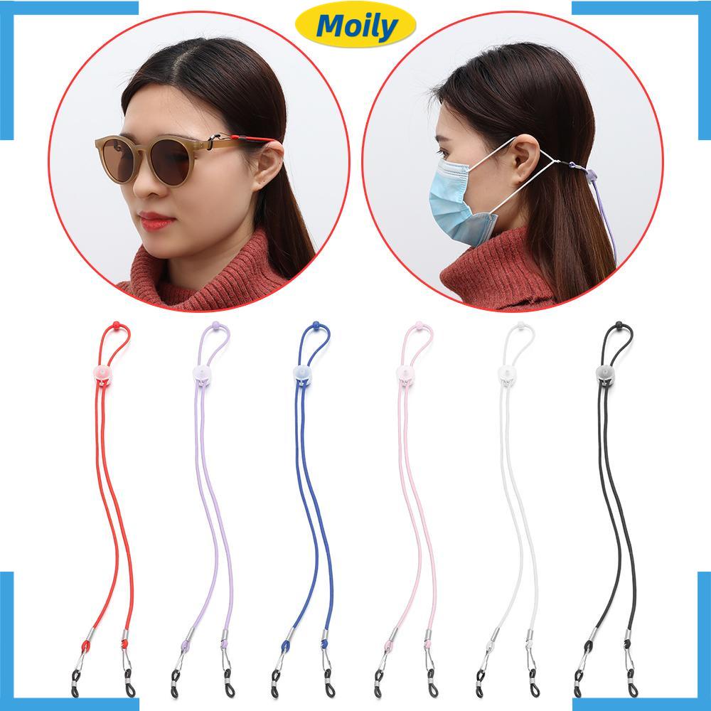 Dây đeo khẩu trang có thể điều chỉnh độ dài kèm kẹp chống thất lạc nhiều màu thoải mái