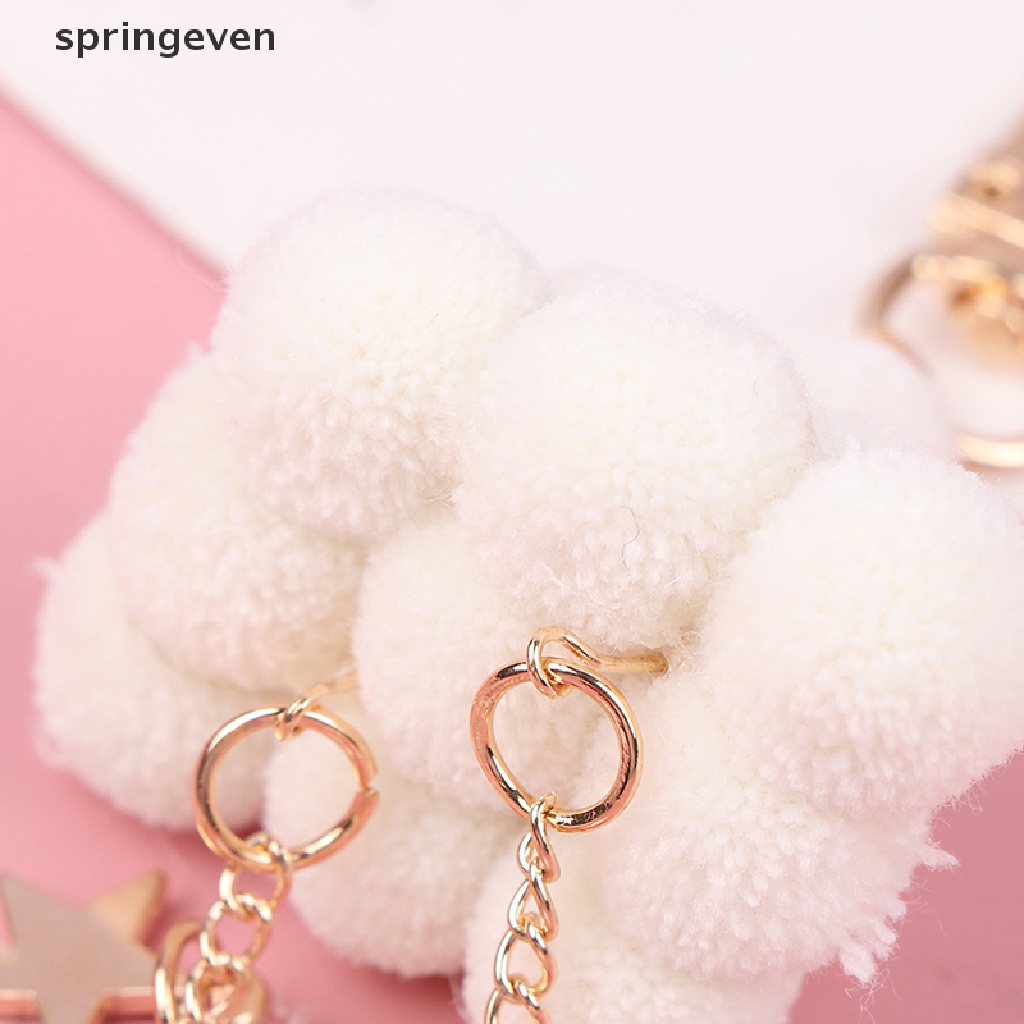 1 Dây Đeo Điện Thoại / Móc Khóa Hình Đám Mây Nhồi Bông Dễ Thương