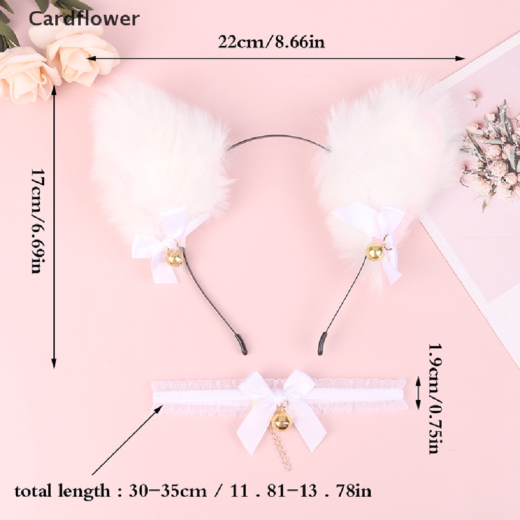 1 Bộ Vòng Cổ + Băng Đô Tai Mèo Cho Nữ