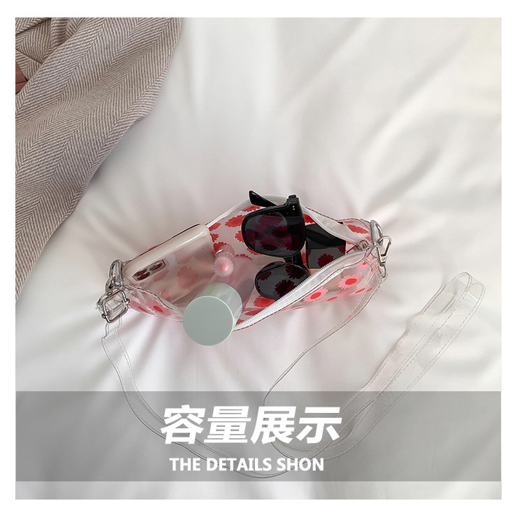 Túi Đeo Chéo Trong Suốt In Họa Tiết Dễ Thương Phong Cách Hàn Quốc Thời Trang Mùa Hè 2023 Cho Nữ