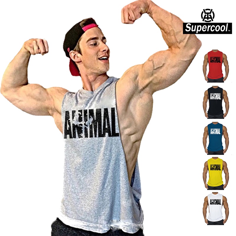 #SupercooL# Áo Thun Ba Lỗ Thể Thao Nam Côtton Cao Cấp Big Size Áo Sát Nách Tập Gym Phong Cách âu Mỹ Tank Top Form Rộng Cổ Tròn Vải Thoáng Nhanh Khô Thấm Hút Mồ Hôi Tốt Co Giãn Mùa Hè Mỏng Nhẹ Streetwear thời trang In Họa Tiết Thể Dục Bóng Rổ Xe đạp