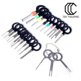[TT]☼21Pcs Terminals Removal Key Tool Electrical Wiring Crimp Connector Pin Extractor