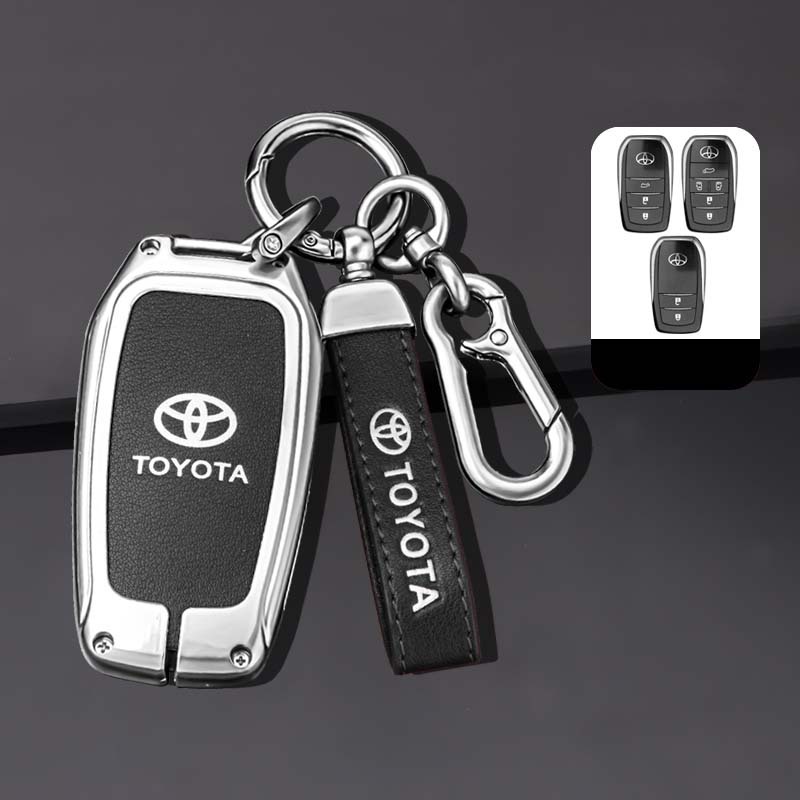 Vỏ Bọc Chìa Khóa Bằng Hợp Kim Kẽm Cho Toyota RAV4 HARRIER Hilux Fortuner Land Cruiser Crown Highland Prado Yaris Cross Aygo X 2022