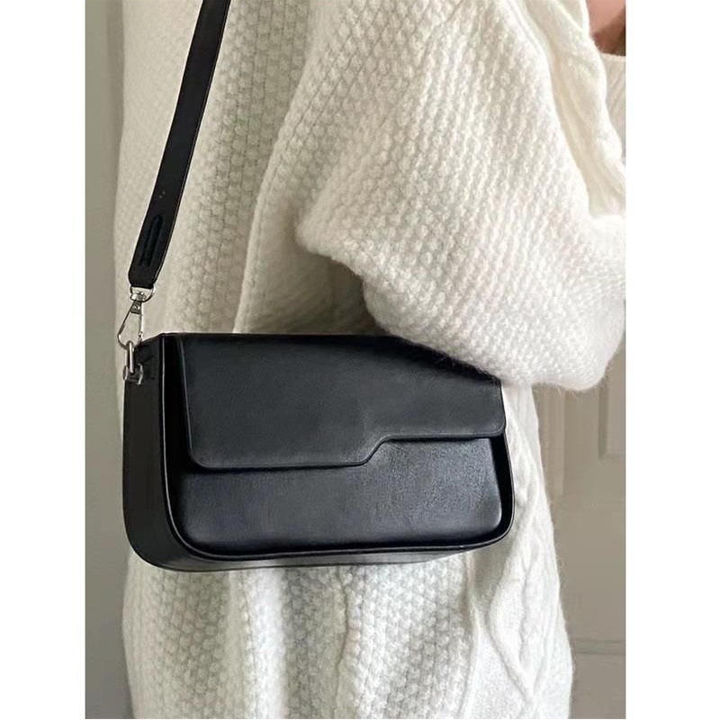 Ielgy Túi Đeo Vai Hình Vuông Màu Trắng Đựng Điện Thoại Phong Cách Vintage Thời Trang Dễ Phối Đồ Cho Nữ