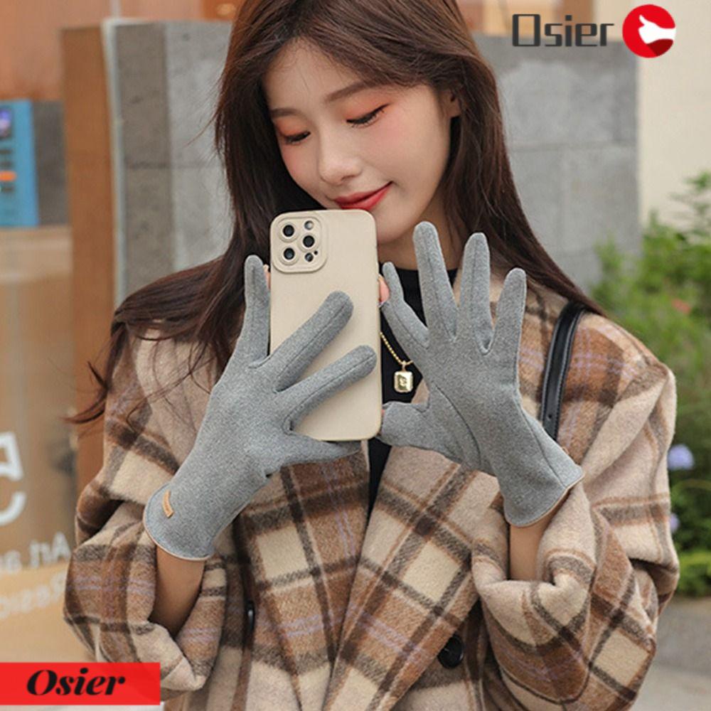 1 Găng Tay Nhung Chống Lạnh Phong Cách Đức Cho Nữ