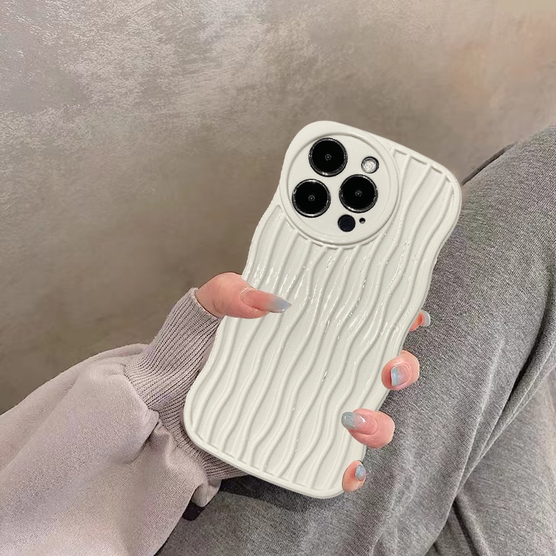 Ốp Điện Thoại TPU Mềm Chịu Nhiệt Chống Va Đập Họa Tiết Sọc Trắng Cho IPhone 14 Pro Max 11 7 Plus 13 12 11 Pro Max X XS XR