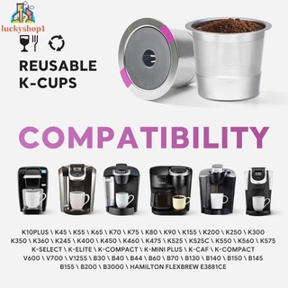 Reusable K Cup Coffee Filter Refillable Filter For Keurig 2.0 & 1.0 Coffee Maker