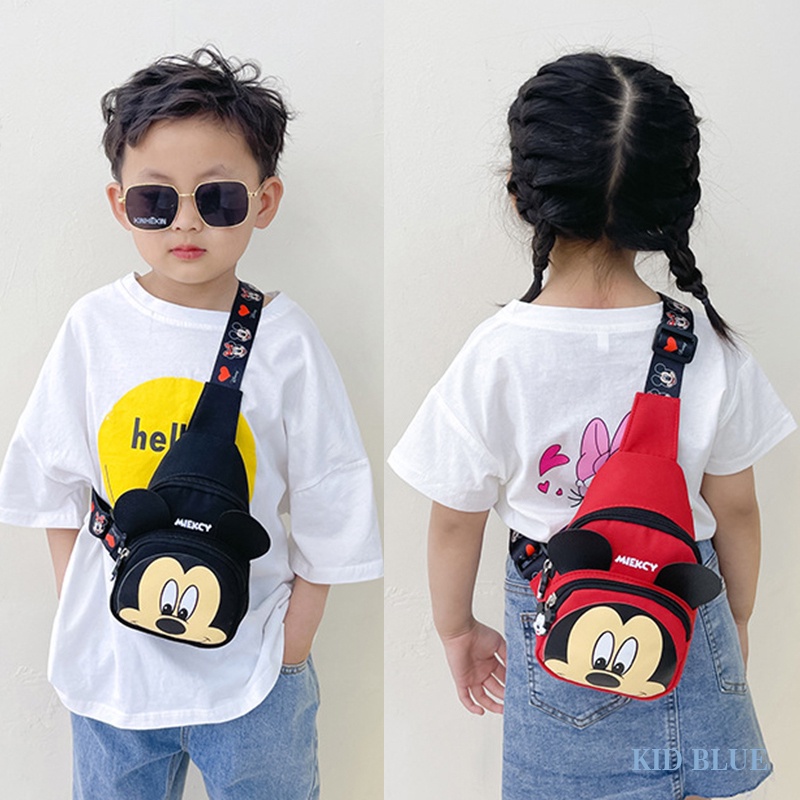 Túi Đeo Chéo Ngực Đựng Tiền Xu Họa Tiết Hoạt Hình Phong Cách Hàn Quốc Dễ Thương Dành Cho Bé Trai Bé Gái