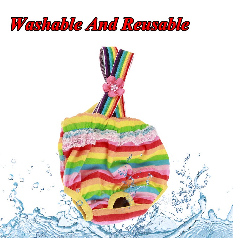 Quần lót cho chó puppy quần short sinh lý quần áo thú cưng thoáng khí dễ thương