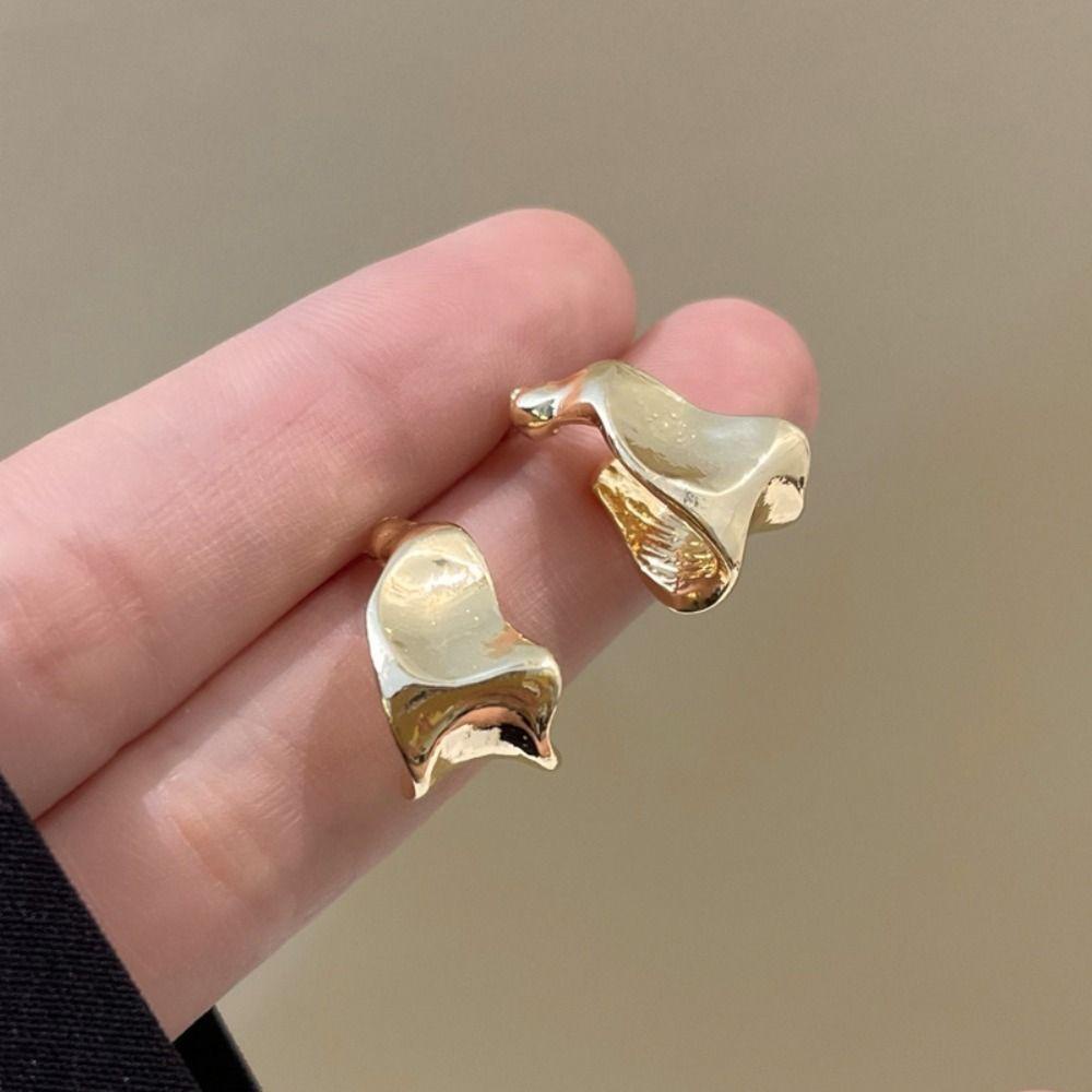 Khuyên Tai Kim Loại Đơn Giản Sang Trọng Cho Nữ