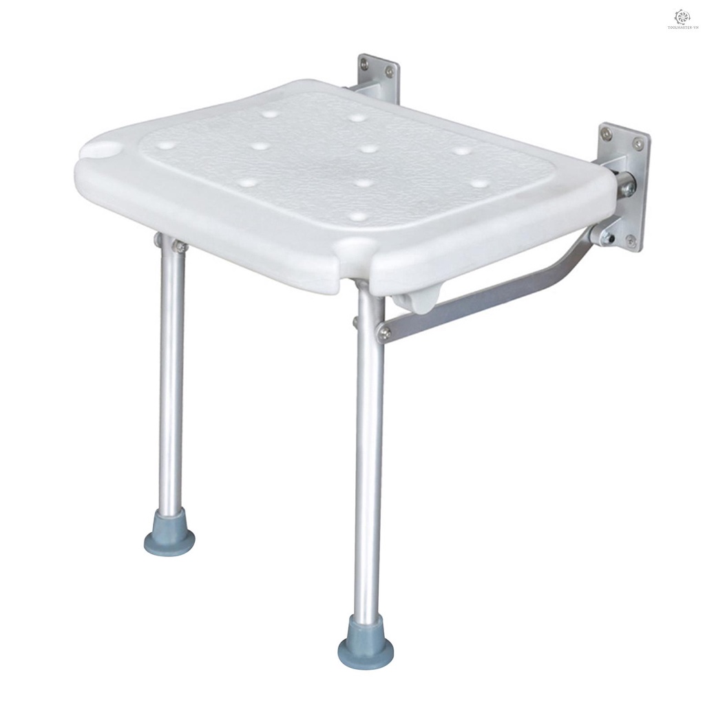 Ghế Ngồi Bồn Tắm Dạng Gập Gắn Tường Chống Trượt Có Lỗ Thoát Nước Tiện Dụng
